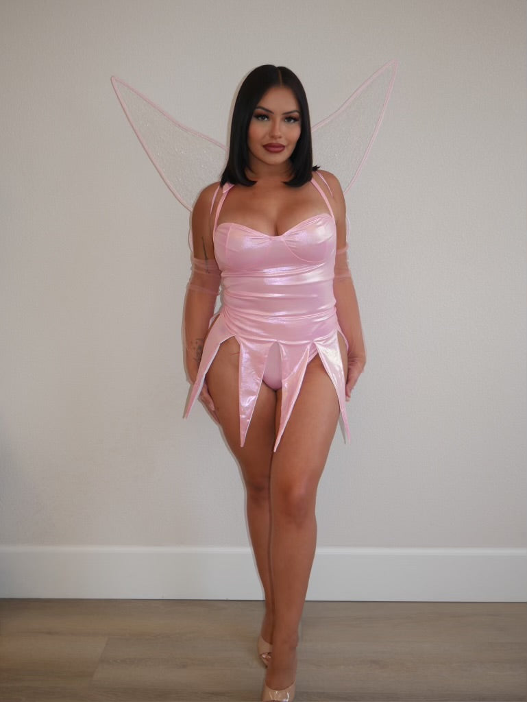 Made a wish sexy fairy costume ( pink)3-069
