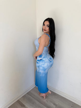 Fiji dress (blue )3227