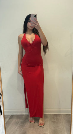 Melanie long dress (red)1056