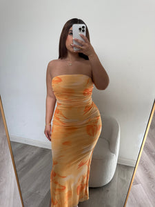 Melanie tube dress (orange)