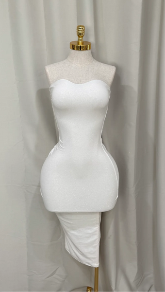 Mary glitter dress 388 (white  )