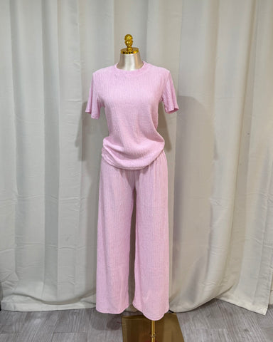 France two piece glitter set (pink)