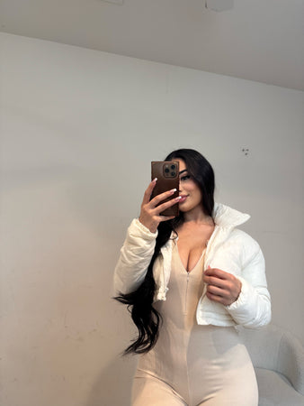 Anyssa Puffer Jacket (Off White) 80259