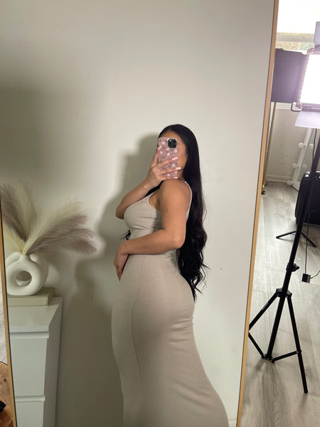 Mimi Spaghetti dress (taupe) 14986