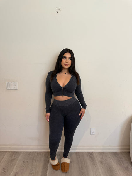 Paisly Two Piece set 54233 (black)