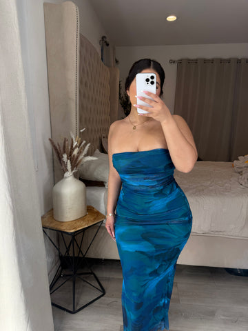 Lemar blue dress