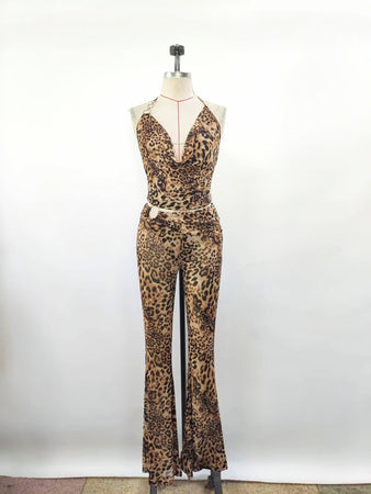 Deana two piece set (cheetah)
