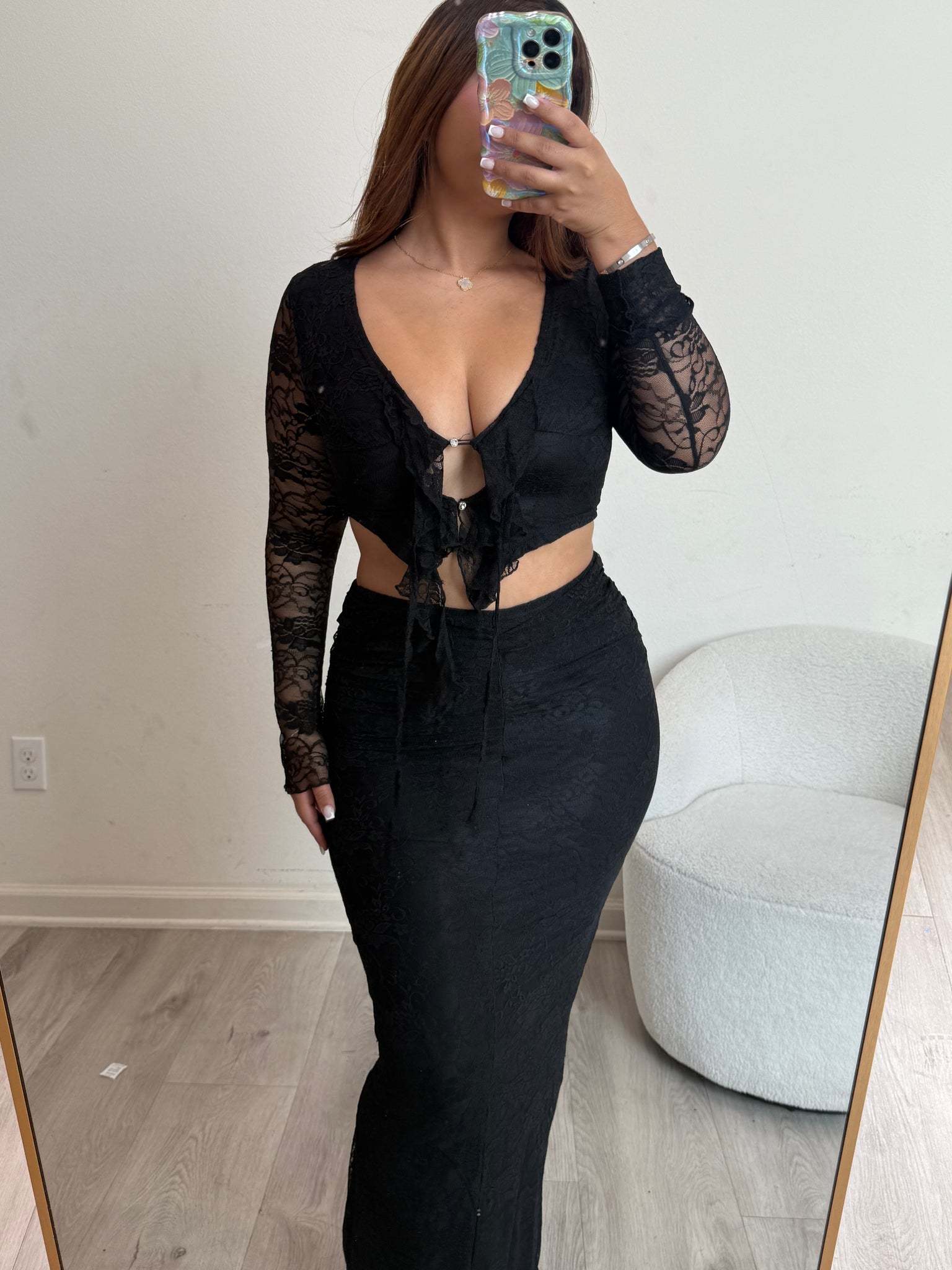 Lily two piece set 0014 (black)