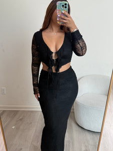 Lily two piece set 0014 (black)