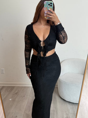 Lily two piece set 0014 (black)