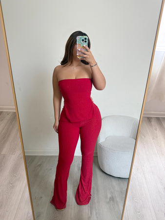 Lexy two piece set (red) 100