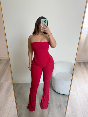 Lexy two piece set (red) 100