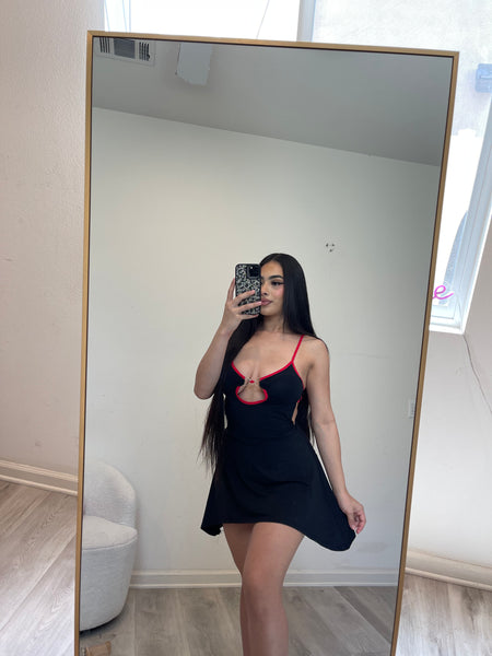 Ferni dress ( black and red) 350