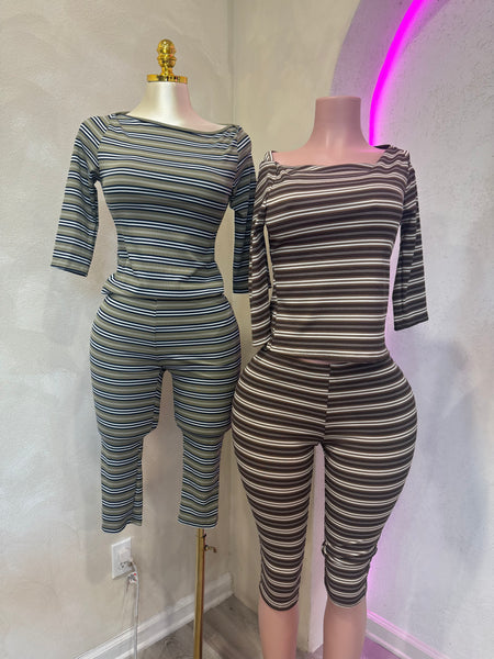 Lola stripe two piece set