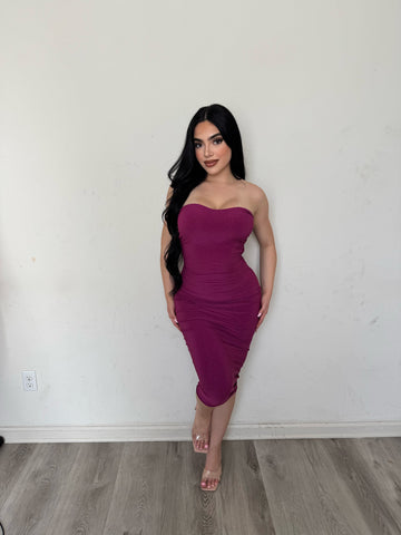 Mary glitter dress 388 (magenta)