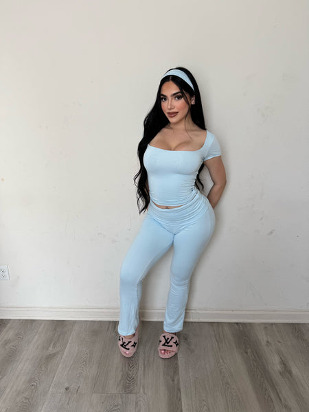 Chelly two piece set with headband (blue)