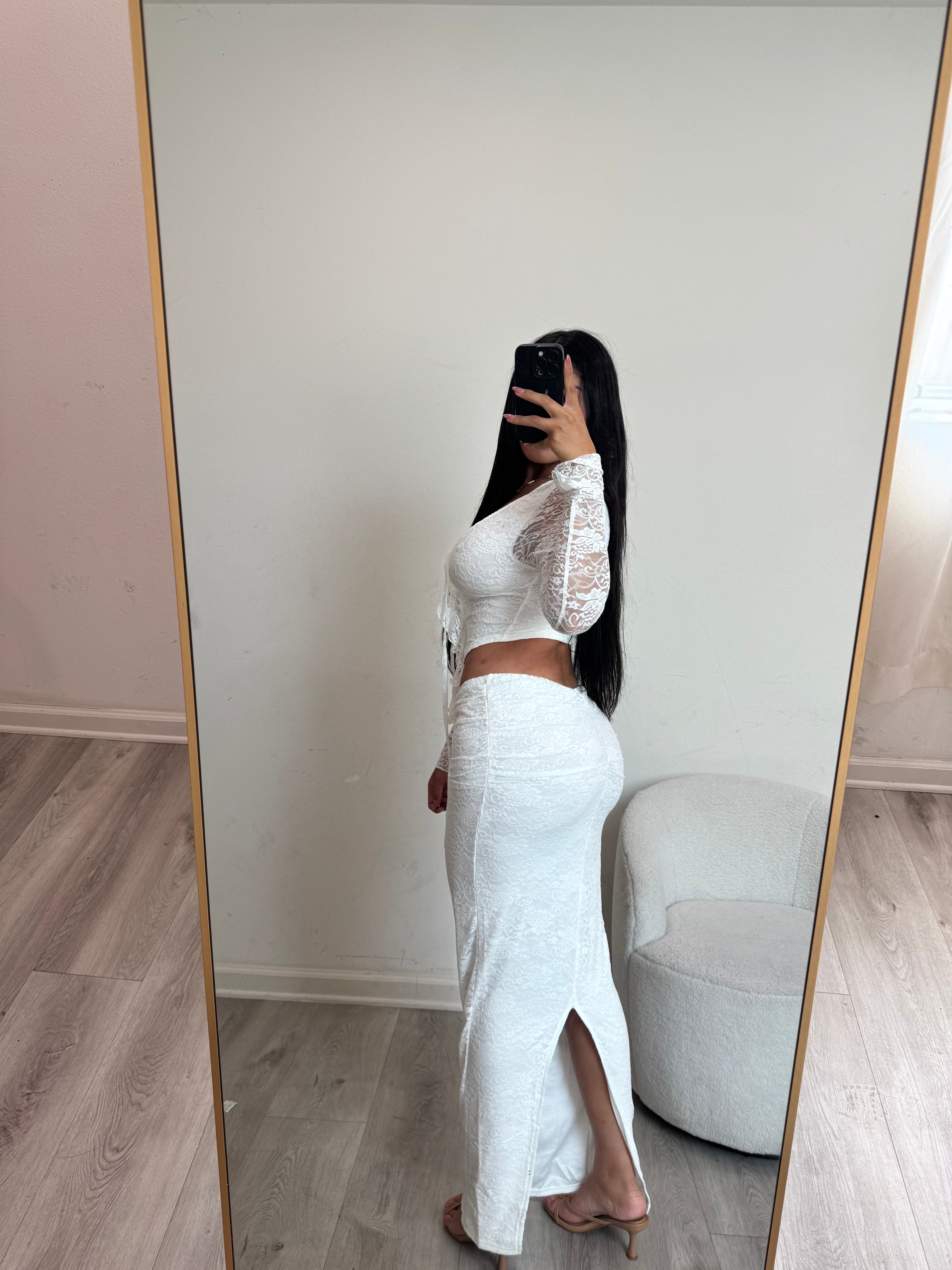 Lily two piece set 0014 (white)