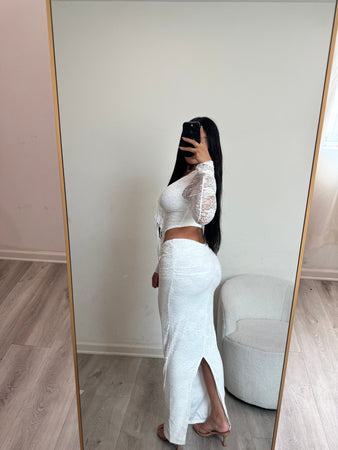 Lily two piece set 0014 (white)