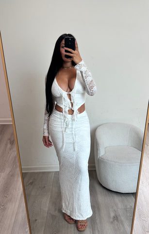 Lily two piece set 0014 (white)