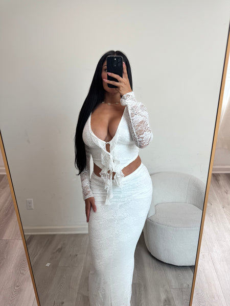 Lily two piece set 0014 (white)