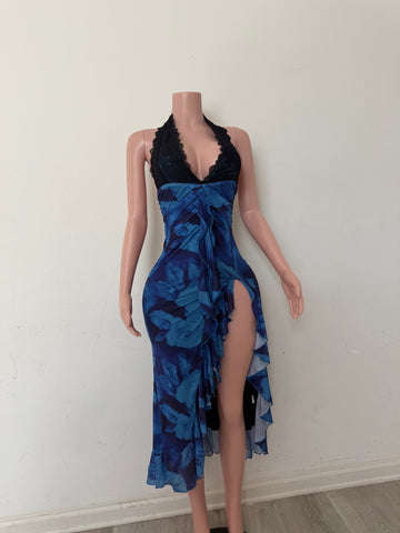 Bibi flower dress (blue)