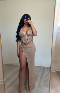 Camilas two piece ( mocha) 5035