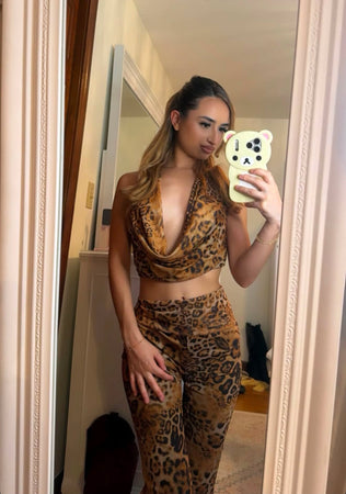 Deana two piece set (cheetah)50216