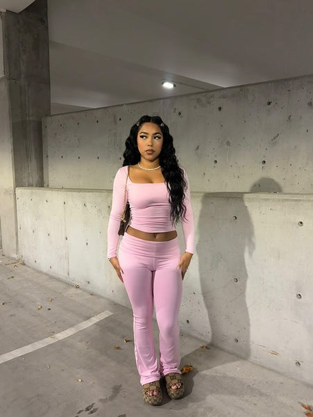 Maya two piece set  (pink)1090