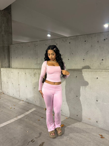 Maya two piece set  (pink)1090