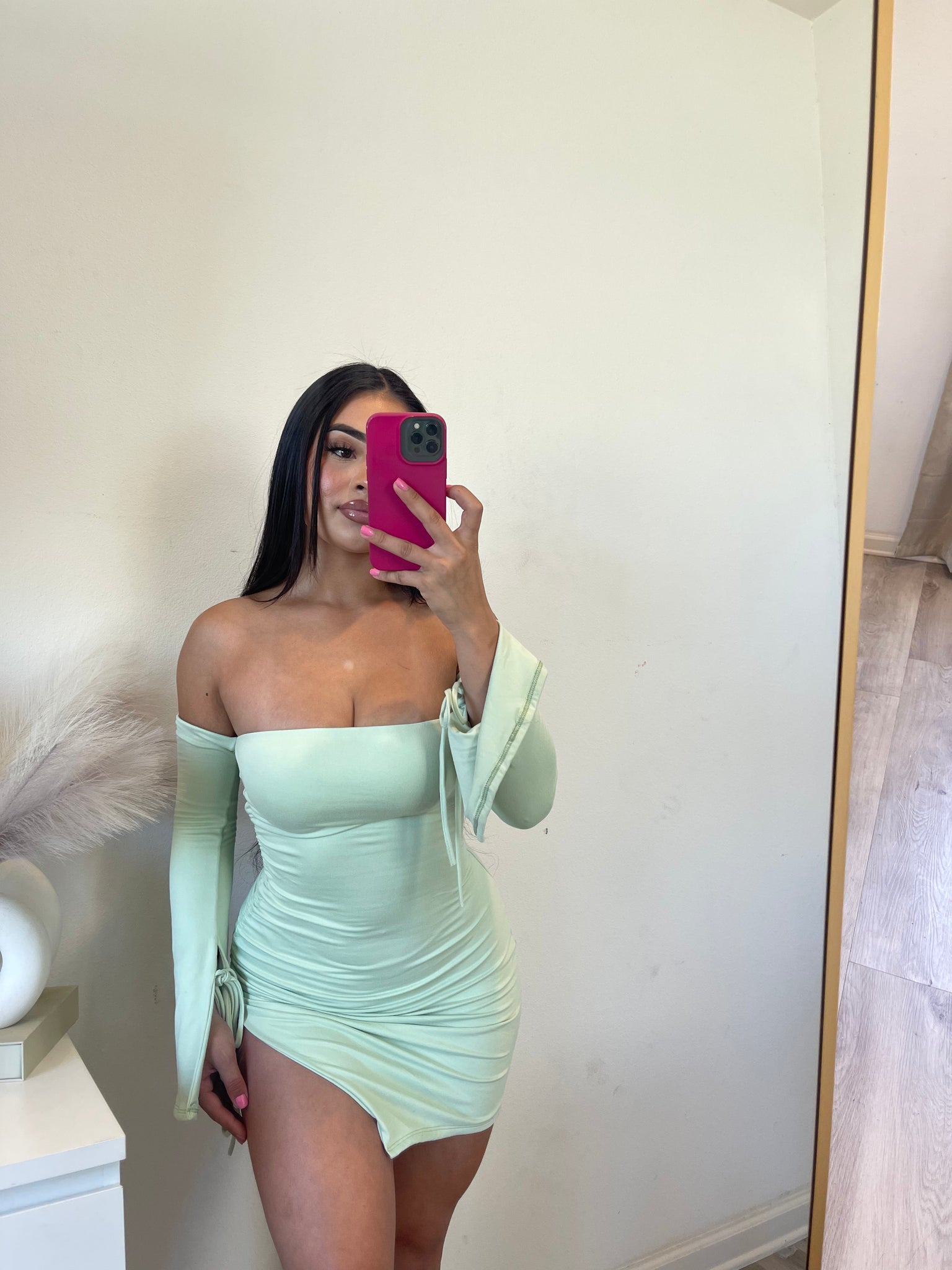 Ale double layer dress (sage) 5029