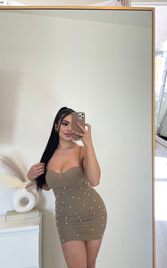Camila dress ( taupe)
