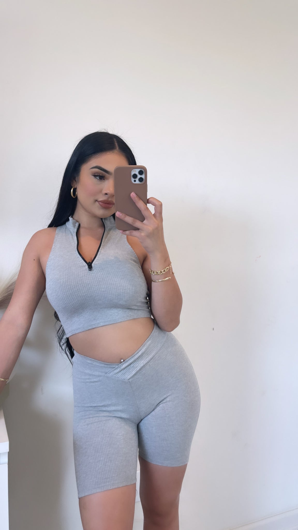 Katie two piece set (grey)3401