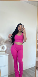 Moni flare two piece set (pink)2179