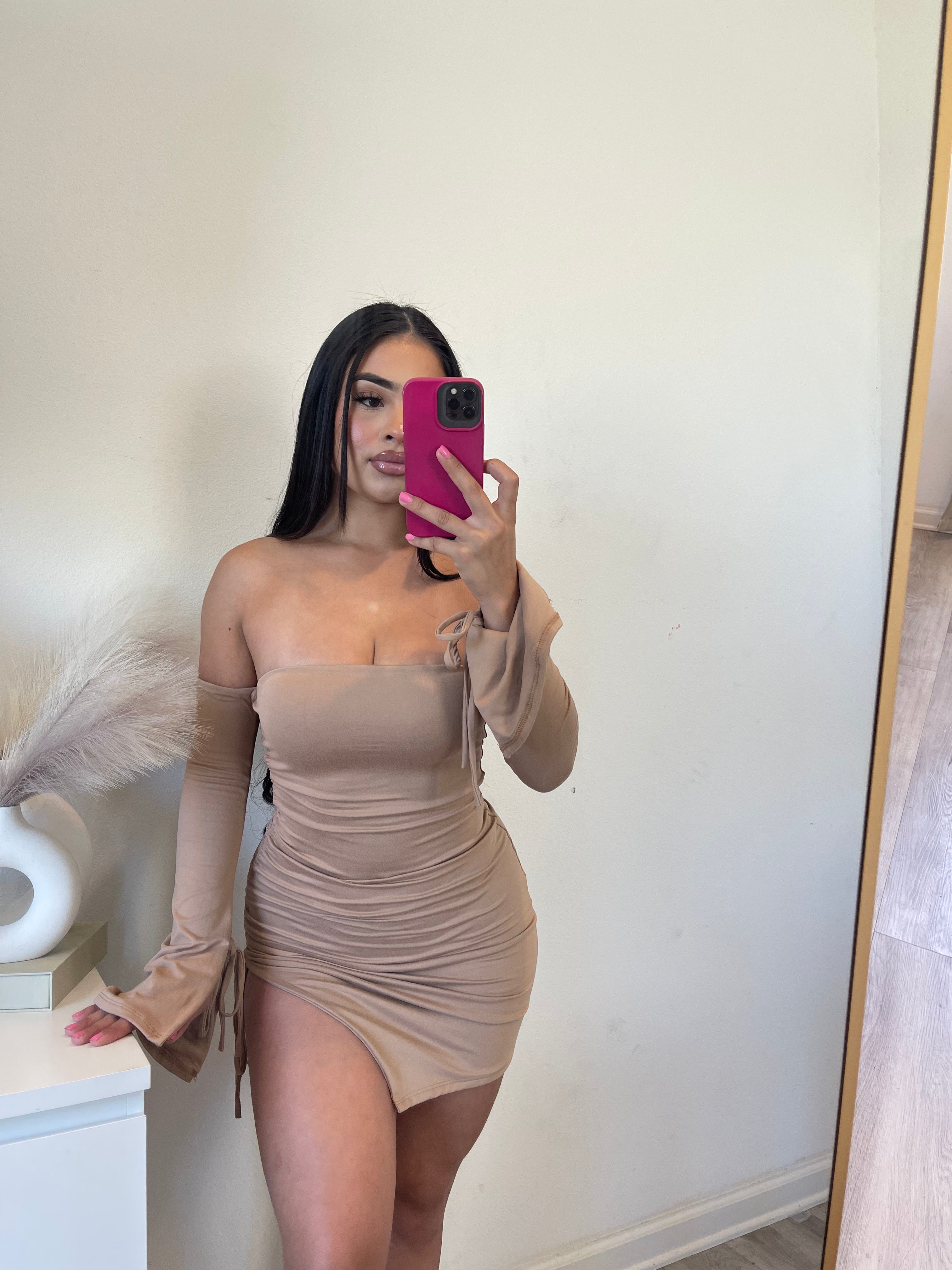 Ale double layer dress (mocha) 5029
