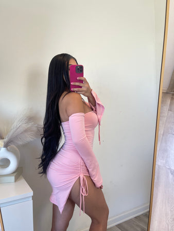Ale double layer dress (pink) 5029