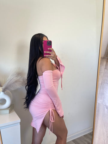 Ale double layer dress (pink) 5029