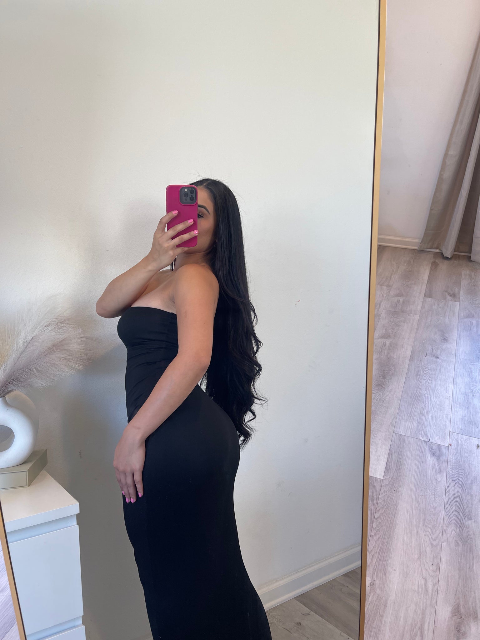 Fenia strapless dress (black)386
