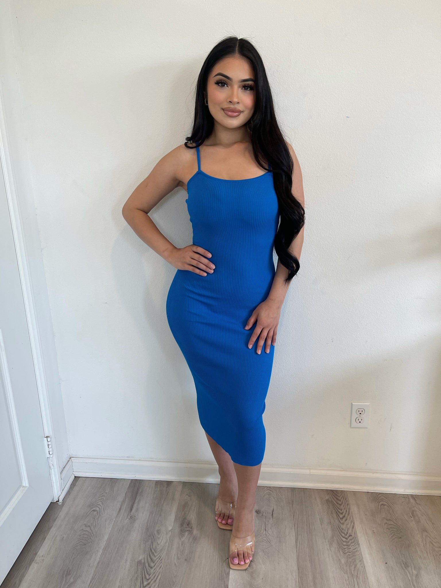 Yoko blue dress 17938