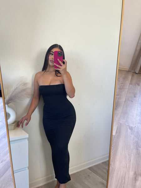 Fenia strapless dress (black)386