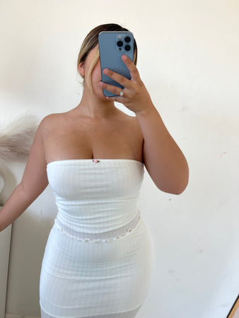 Nelly two piece maxi set (white)16381