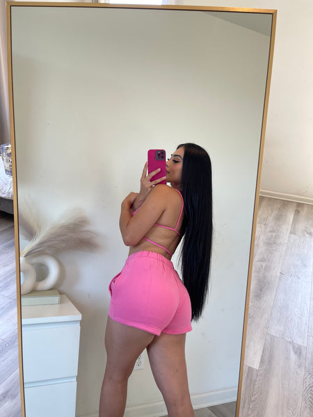Moody two piece set (hot pink)