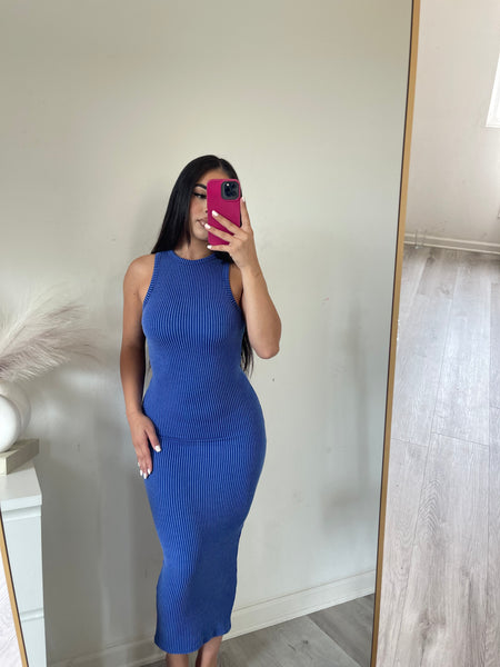 Mariella knit dress (indigo) 2248