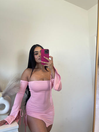 Ale double layer dress (pink) 5029