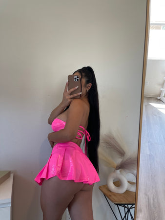 Karol g two piece set 10137 (pink )