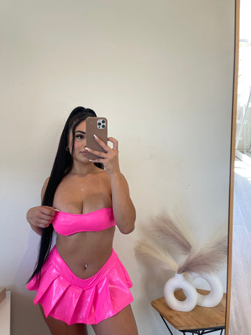 Karol g two piece set 10137 (pink )