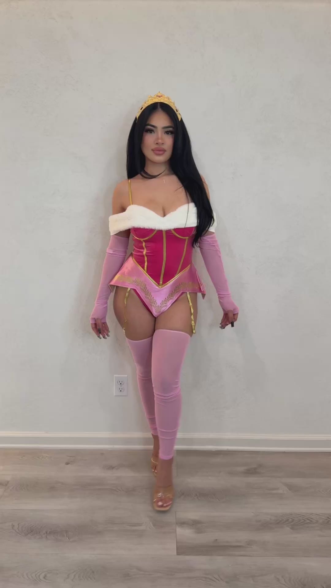 Pink princess movie character costume (pink)555390