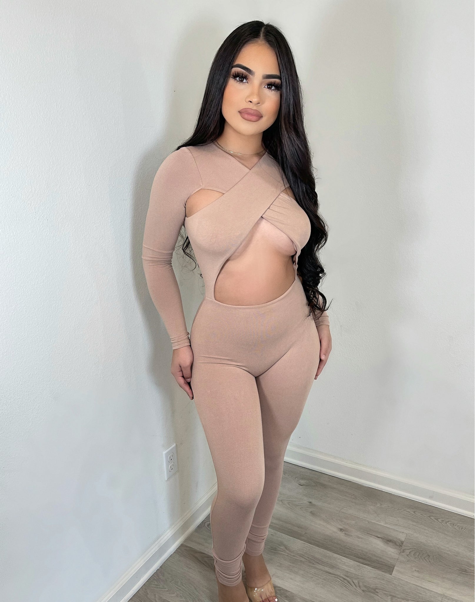 Madeline jumpsuit (taupe) 3030