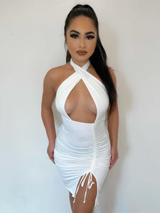 Gazelled white dress 1956