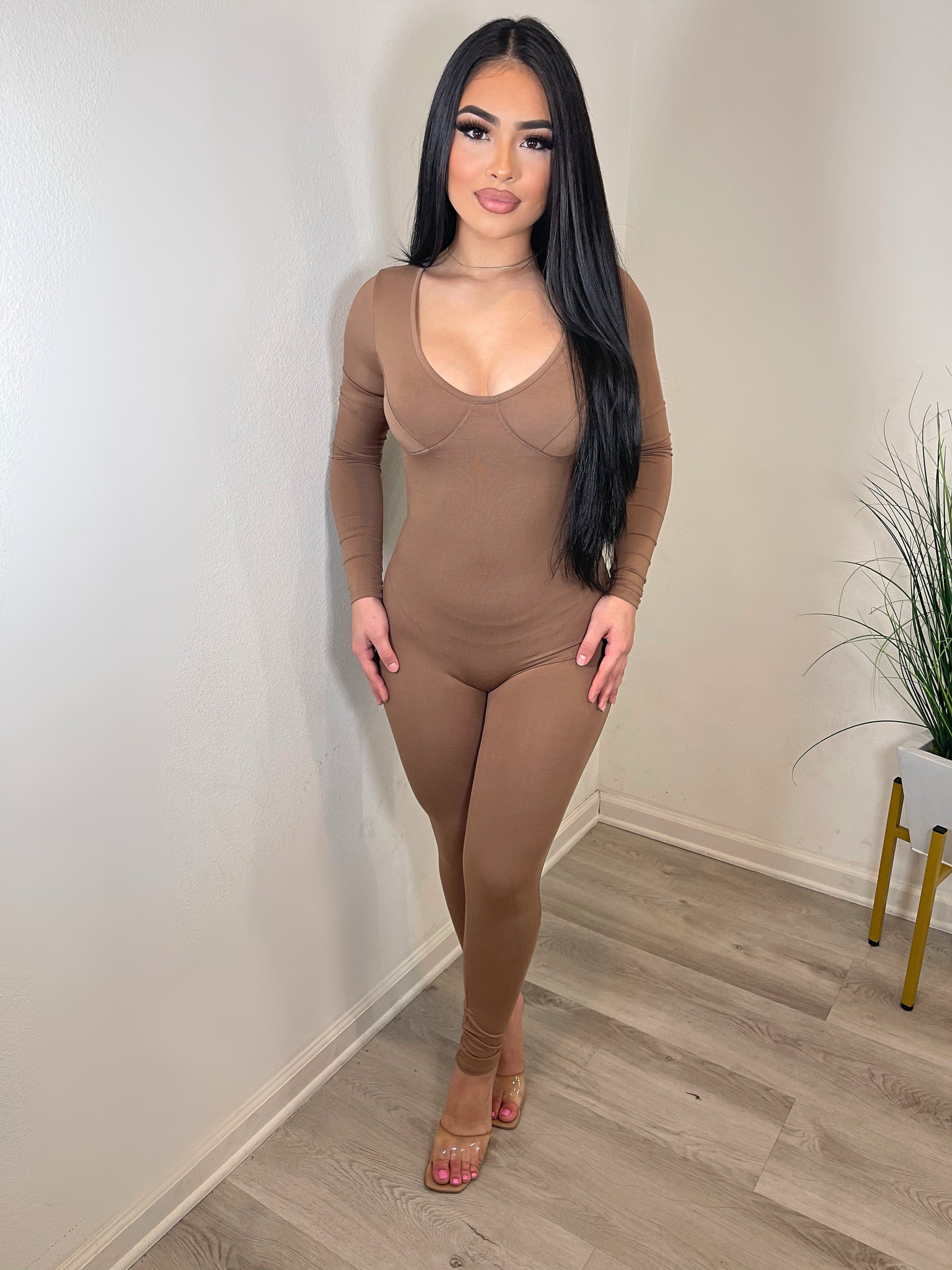 Karla jumpsuit (latte)1707