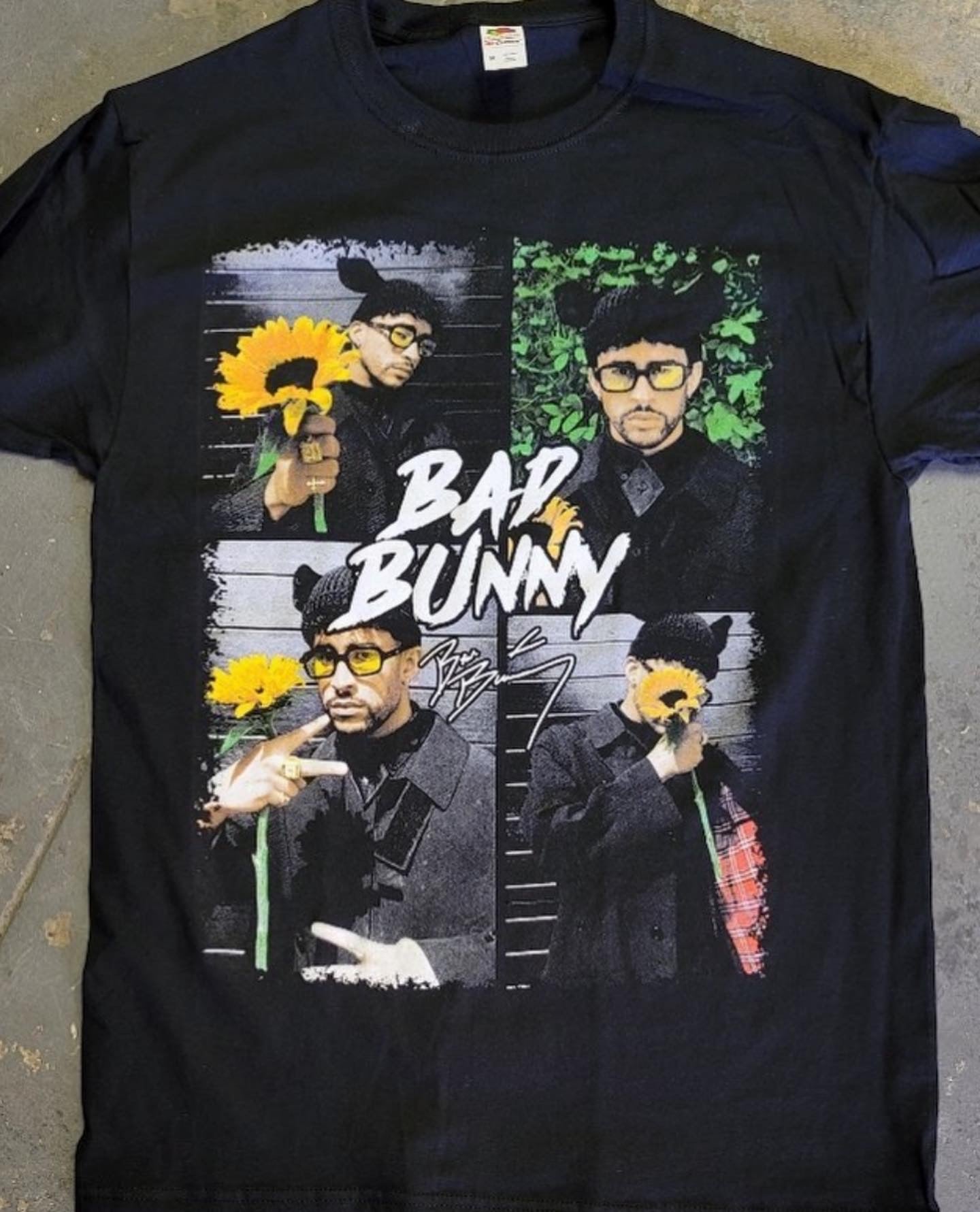 Bad bunny sun flower tee